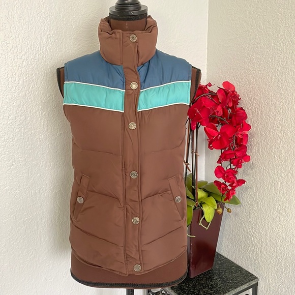Aeropostale Jackets & Blazers - Aéropostale Brown Puffer Down Vest S